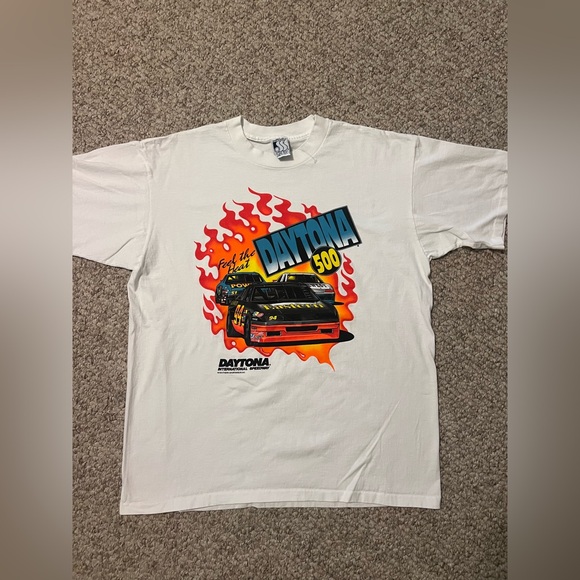 NWOT Vintage Daytona 500 XL White Tee - Picture 1 of 3